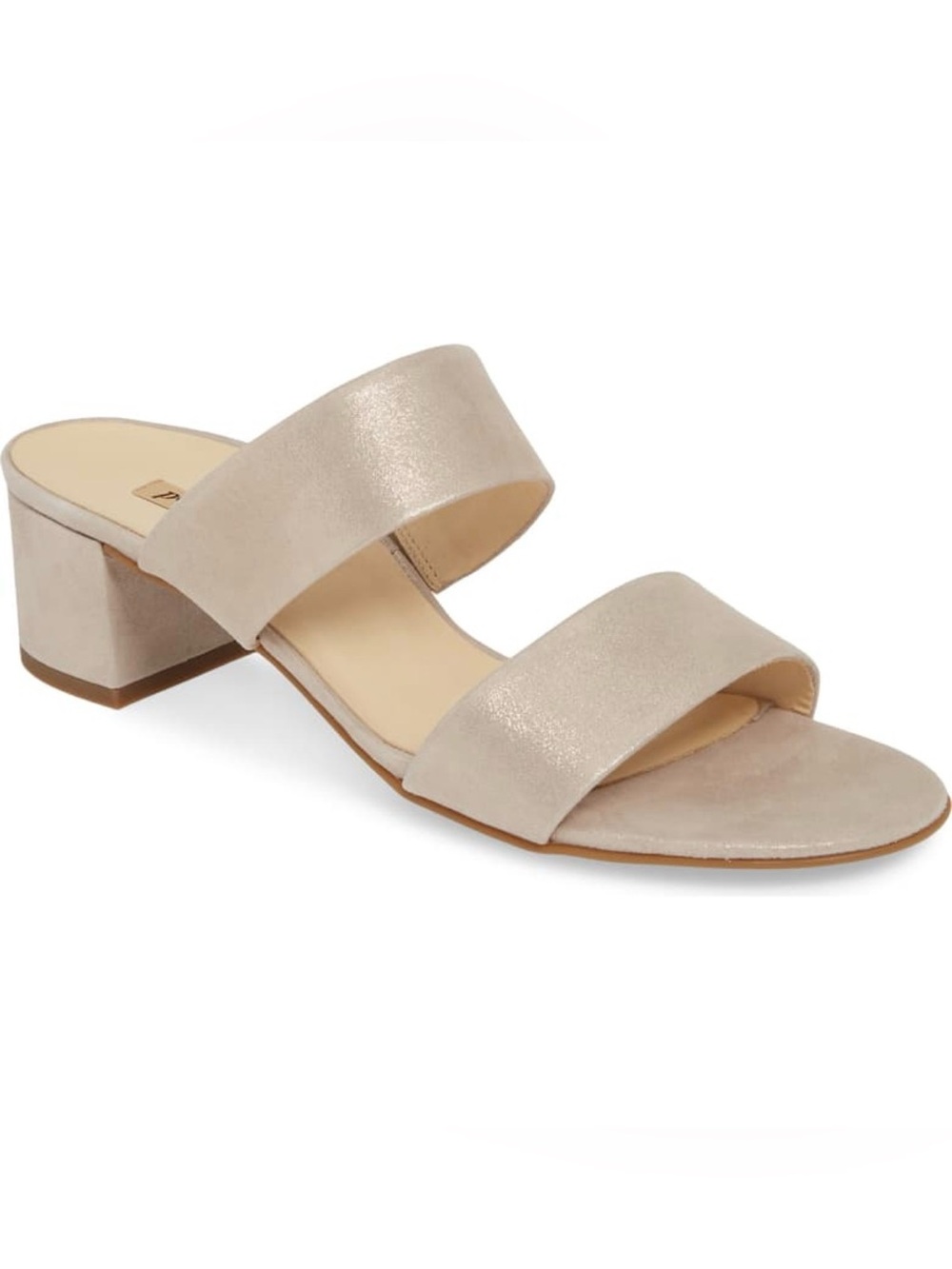 Paul Green Meg Slide double-band Sandals in cashmere suede Size 10